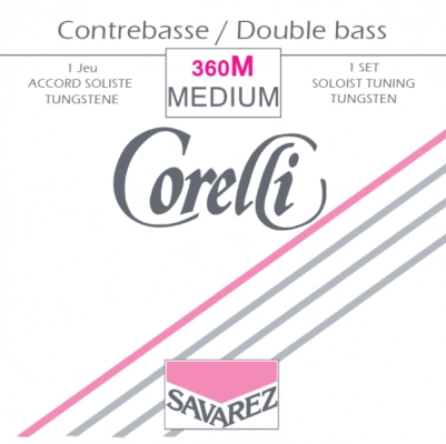 Savarez - Corelli Medium Tension 360M Tungsten Solo Double Bass String Set