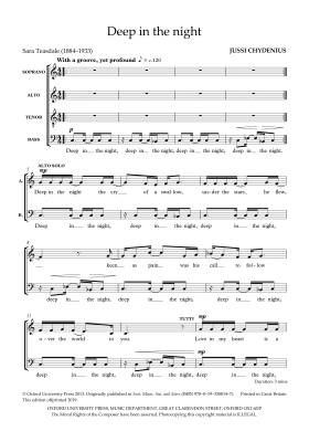 Deep in the night - Chydenius - SATB