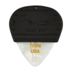 Fender - Mojo Grip Picks, Celluloid, 3-Pack - White Moto, Thin
