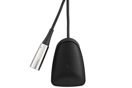 CVB-B/C Cardioid Installed Boundary Microphone with 12ft Cable - Black