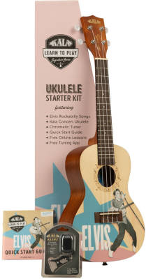 Kala - Elvis Concert Ukulele Starter Kit - Rockabilly