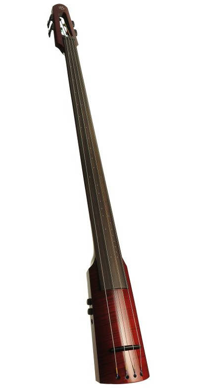 WAV 4-String Electric Upright Bass - Transparent Red