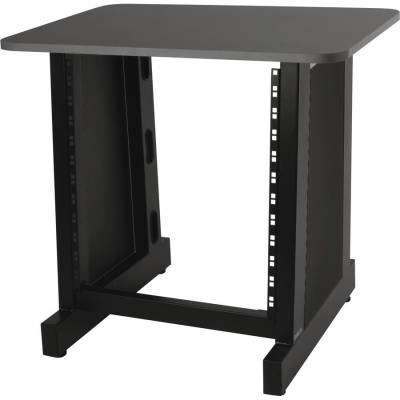 QuikLok - 12 Space Rack Stand with Wood Top - Black