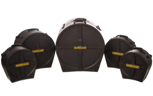 Hardcase - Standard Case Set for Drum Kit (22,12,13,16, 14SD) - Black
