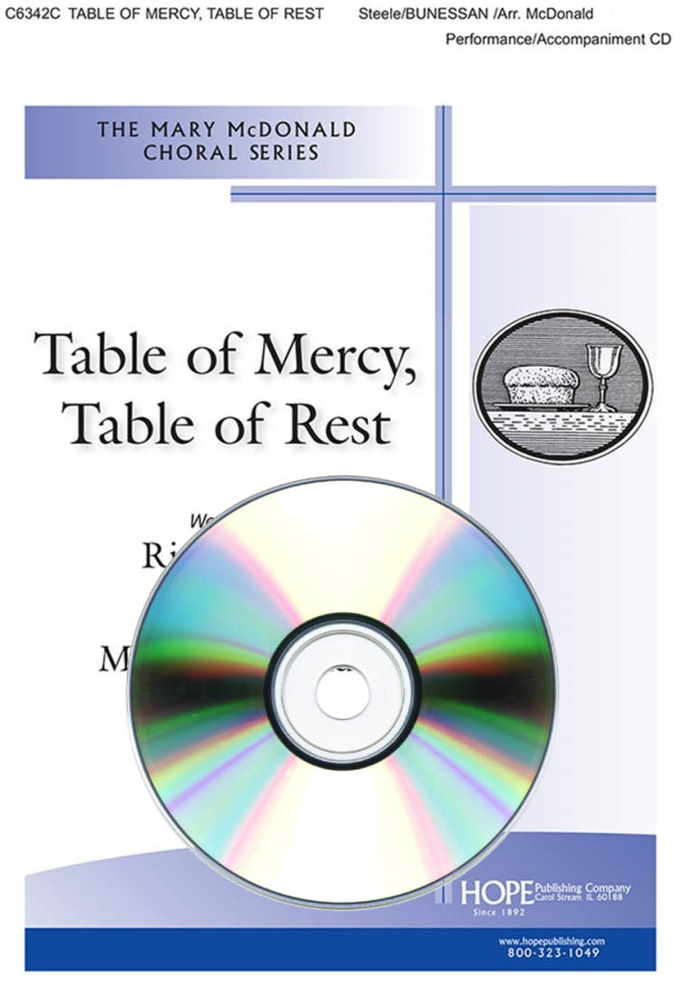 Table of Mercy, Table of Rest - Steele/McDonald - Performance/Accompaniment CD