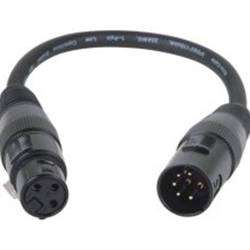 Accu Cable - 5 Pin Male to 3 Pin Female DMX Turnaround