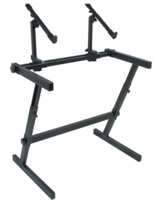 Z-726 Double Tier Height Adjustable Keyboard Stand