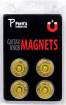 Perris Leathers Ltd - Volume & Tone Guitar Knob Fridge Magnets - Gibson Gold