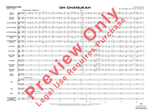 Oh Chanukah - Traditional/Hirsch - Jazz Ensemble - Gr. 1