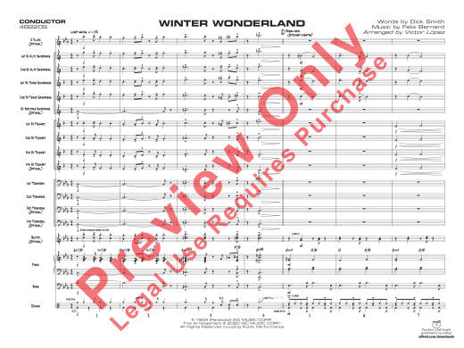 Winter Wonderland - Smith/Bernard/Lopez - Jazz Ensemble - Gr. 2