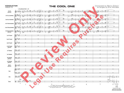 The Cool One - Golson/Morales - Jazz Ensemble - Gr. 2.5