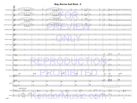 Beg, Borrow And Steal - Shutack - Jazz Ensemble - Gr. Medium Easy