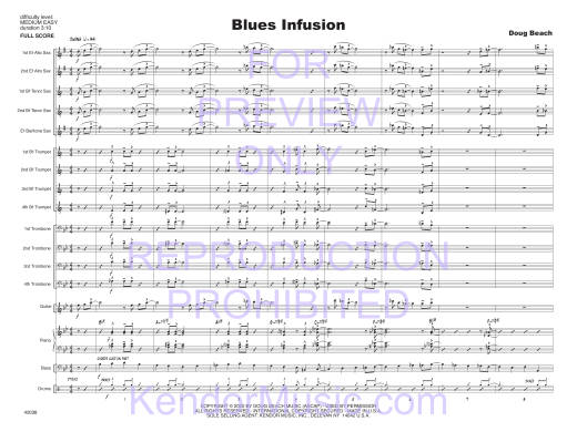 Blues Infusion - Beach - Jazz Ensemble - Gr. Medium Easy