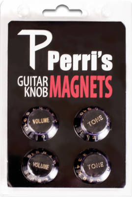 Volume & Tone Guitar Knob Fridge Magnets - Fender Black
