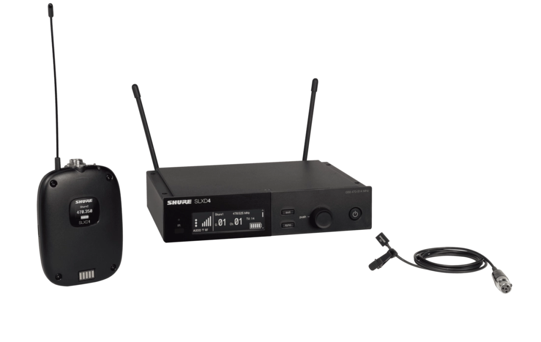 SLXD14 Digital Wireless System with WL93 Lavalier Microphone - G58