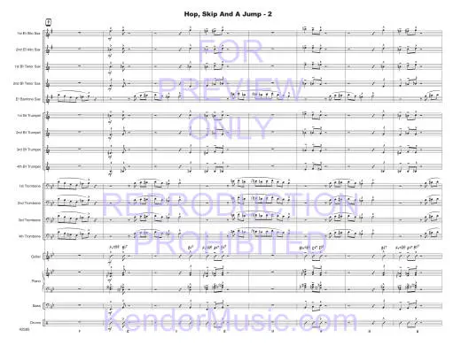 Hop, Skip And A Jump - Beach - Jazz Ensemble - Medium Easy