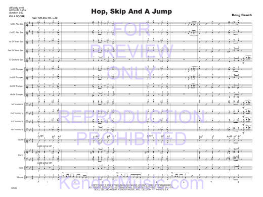 Hop, Skip And A Jump - Beach - Jazz Ensemble - Medium Easy