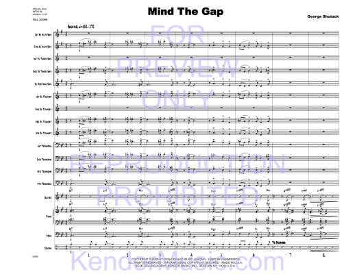 Mind The Gap - Shutack - Jazz Ensemble - Gr. Medium