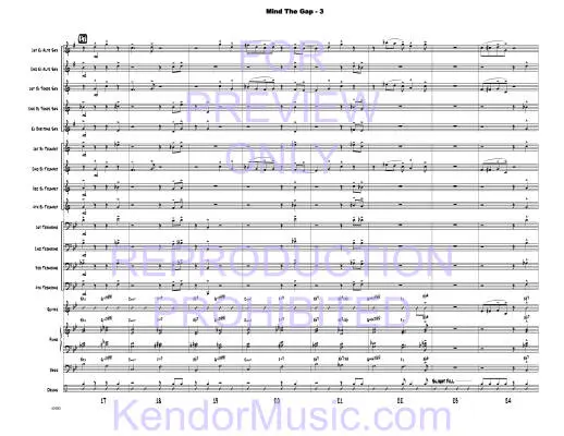 Mind The Gap - Shutack - Jazz Ensemble - Gr. Medium