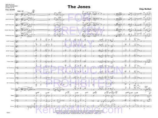 The Jones - McNeill - Jazz Ensemble - Gr. Medium Advanced