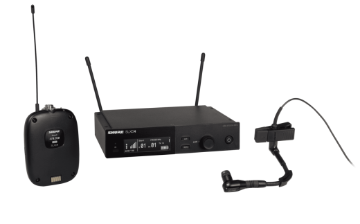 Shure - SLXD14 Wireless System with Beta 98H/C Miniature Instrument Mic - H55