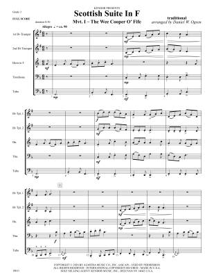 Scottish Suite In F - Ogren - Brass Quintet - Gr. 3