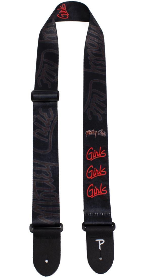 2\'\' Motley Crue \'\'Girls\'\' Guitar Strap