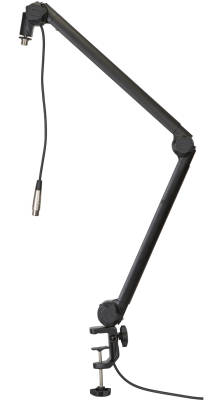 Gator - Frameworks Deluxe Desktop Mic Boom Stand with Fixed XLR