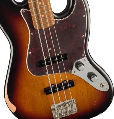 60th Anniversary Roadworn \'60s Jazz Bass, Pau Ferro Fingerboard - 3-Tone Sunburst