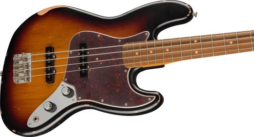60th Anniversary Roadworn \'60s Jazz Bass, Pau Ferro Fingerboard - 3-Tone Sunburst