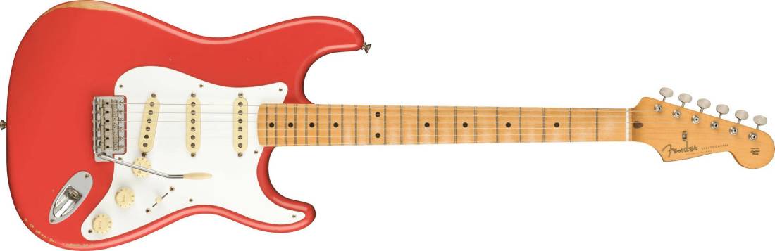 Fender Road Worn \'50s Stratocaster, Maple Fingerboard - Fiesta Red | Long &  McQuade