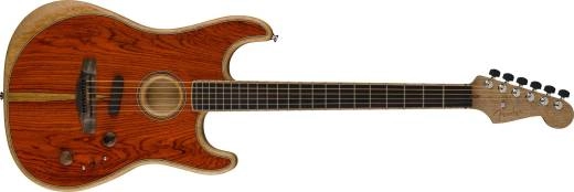 American Acoustasonic Strat, Ebony Fingerboard - Cocobolo