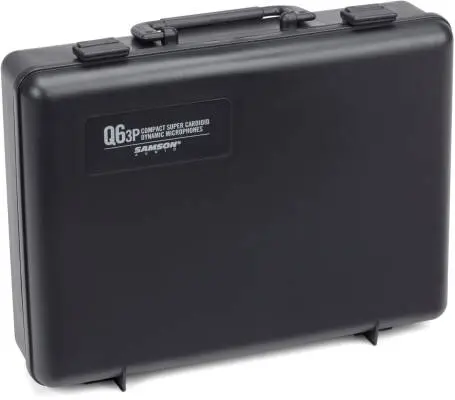Q6 Dynamic Supercardioid Microphones with Case and Clips - 3-Pack