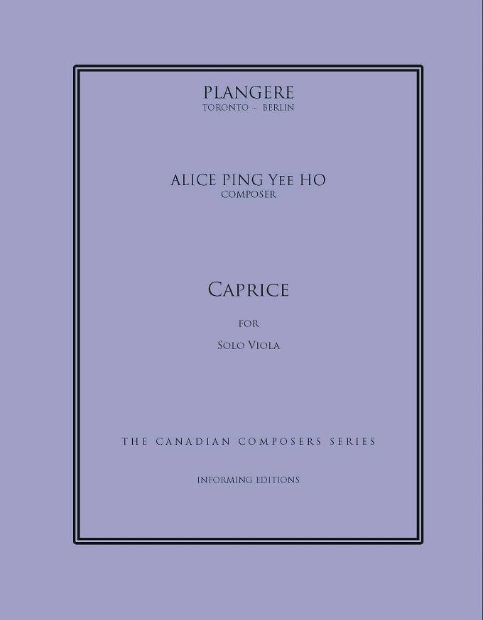 Caprice for Unaccompanied Viola - Ho - Viola - Sheet Music