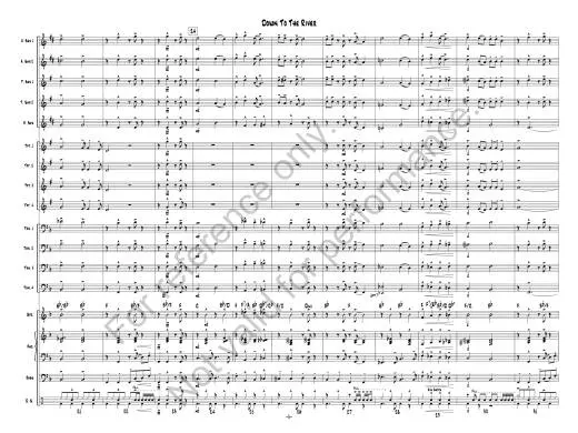 Down To The River - Traditional/Barton - Jazz Ensemble - Gr. 2.5