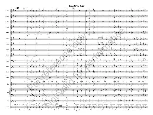 Down To The River - Traditional/Barton - Jazz Ensemble - Gr. 2.5