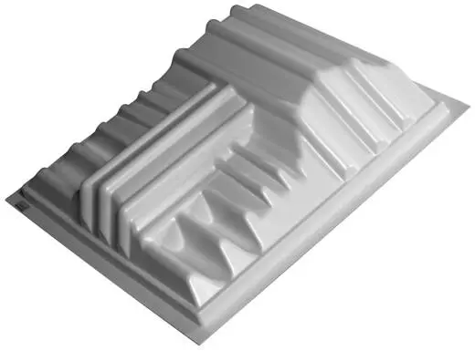 T\'Fusor 3D Sound Diffusor w/ (4) EZ-Stick Pro Tabs - White