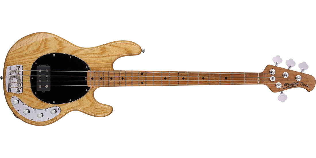 Sterling By Music Man - Ray34 Stingray Bass with Gigbag - Natural Swamp Ash