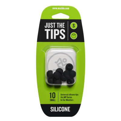Mackie - Silicone Tips for MP Series In-Ear Headphones (10/Pack) - Small