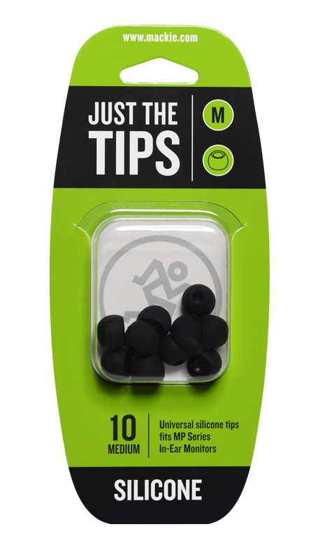 Silicone Tips for MP Series In-Ear Headphones (10/Pack) - Medium