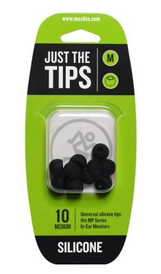 Mackie - Silicone Tips for MP Series In-Ear Headphones (10/Pack) - Medium