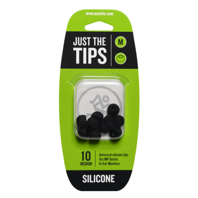Mackie - Silicone Tips for MP Series In-Ear Headphones (10/Pack) - Medium