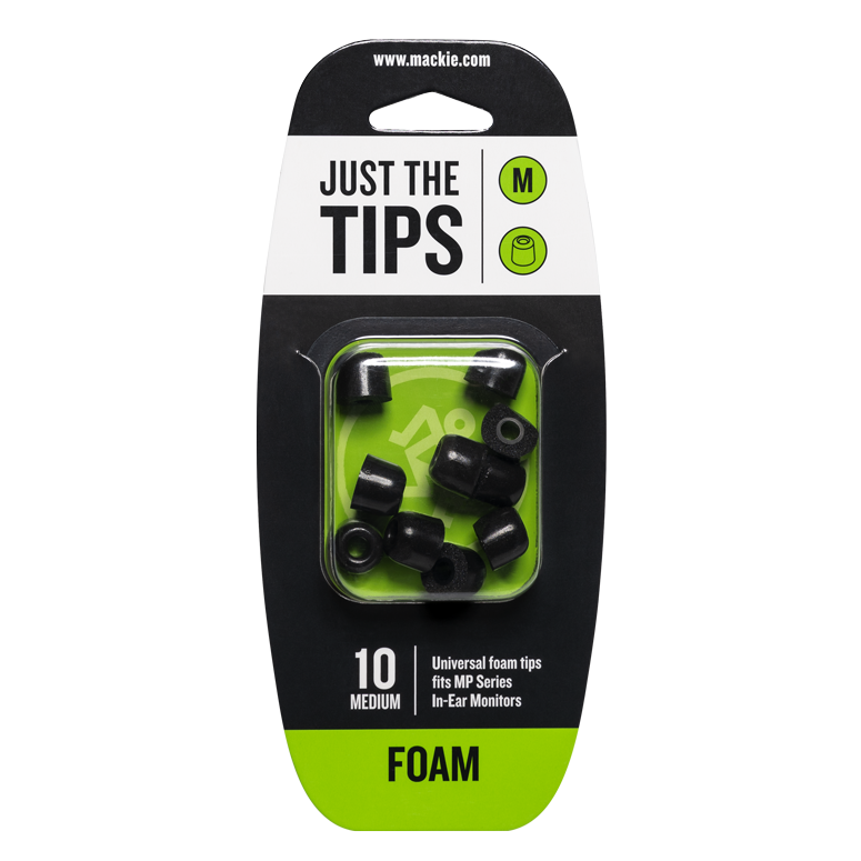 Foam Tips for MP Series In-Ear Headphones (10/Pack) - Medium