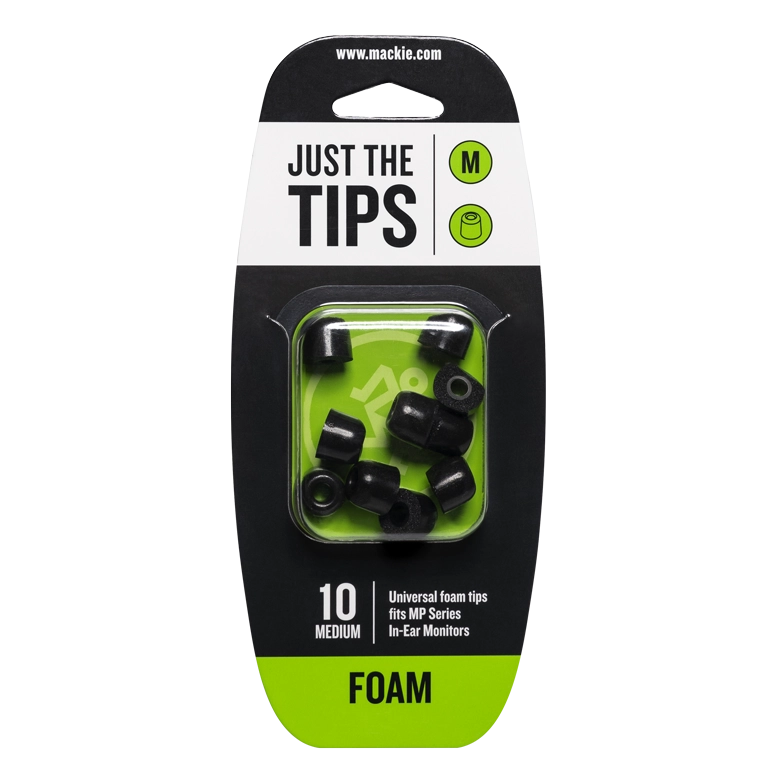 Foam Tips for MP Series In-Ear Headphones (10/Pack) - Medium