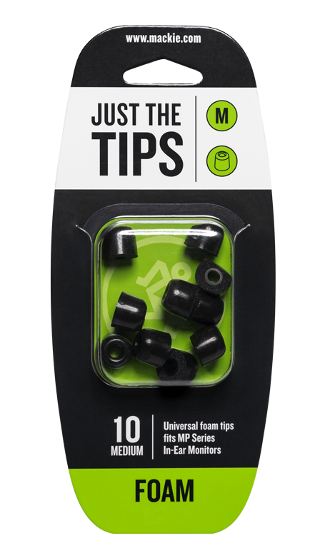 Foam Tips for MP Series In-Ear Headphones (10/Pack) - Medium