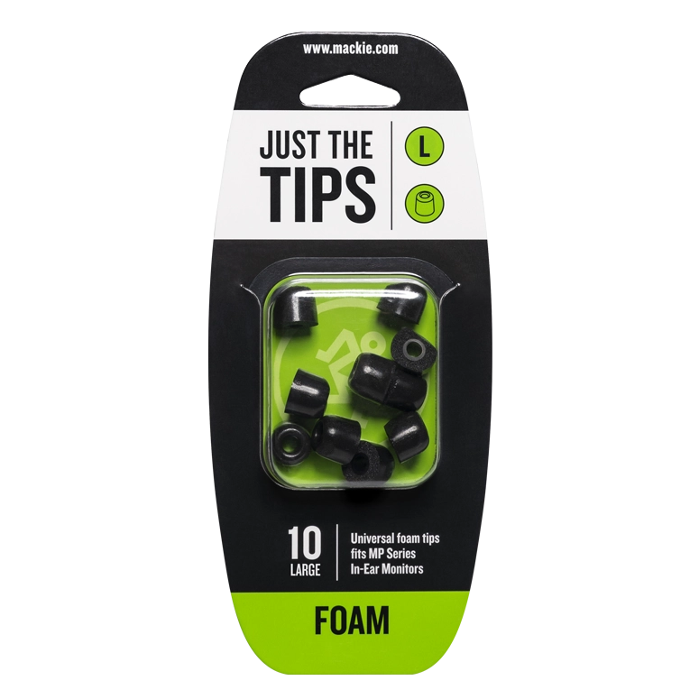 Foam Tips for MP Series In-Ear Headphones (10/Pack) - Large