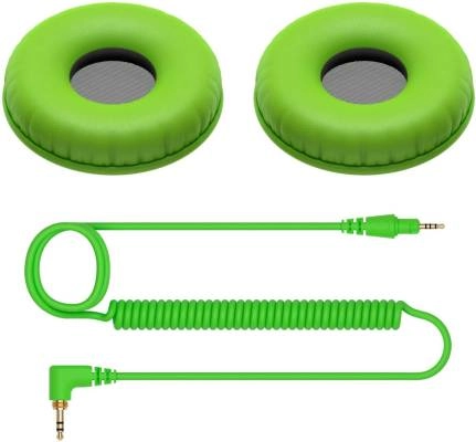 Pioneer DJ - Ear Pads & Cord for HDJ-CUE1 - Green