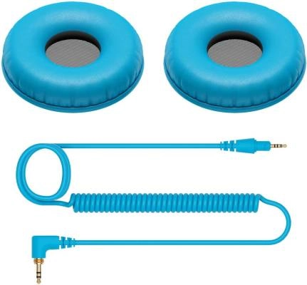 Pioneer DJ - Ear Pads & Cord for HDJ-CUE1 - Blue