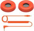 Pioneer - Ear Pads & Cord for HDJ-CUE1 - Orange