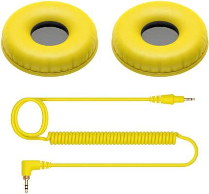 Pioneer DJ - Ear Pads & Cord for HDJ-CUE1 - Yellow